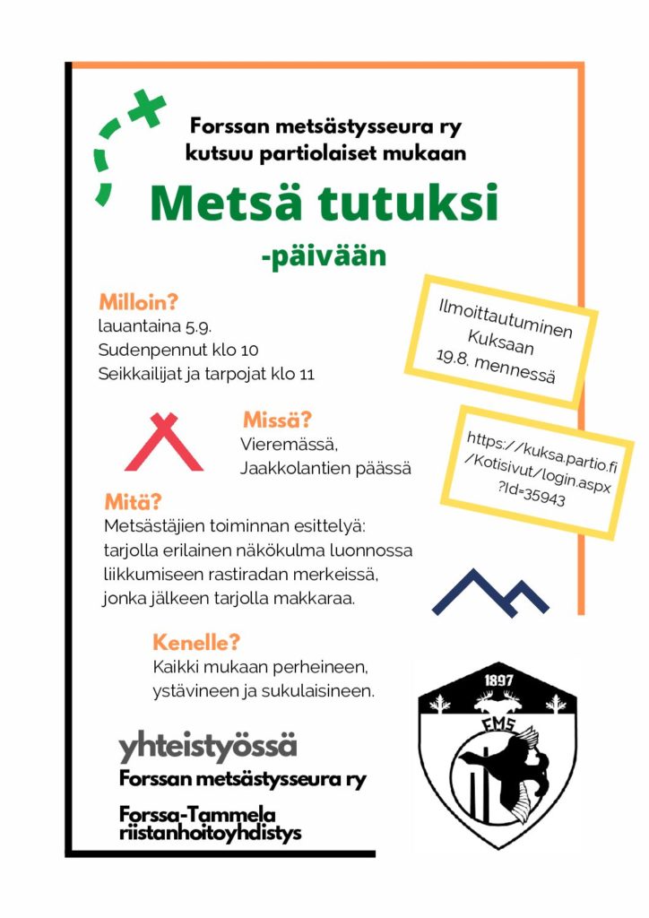 Metsä tutuksi -tapahtuma – Forssan partiolaiset